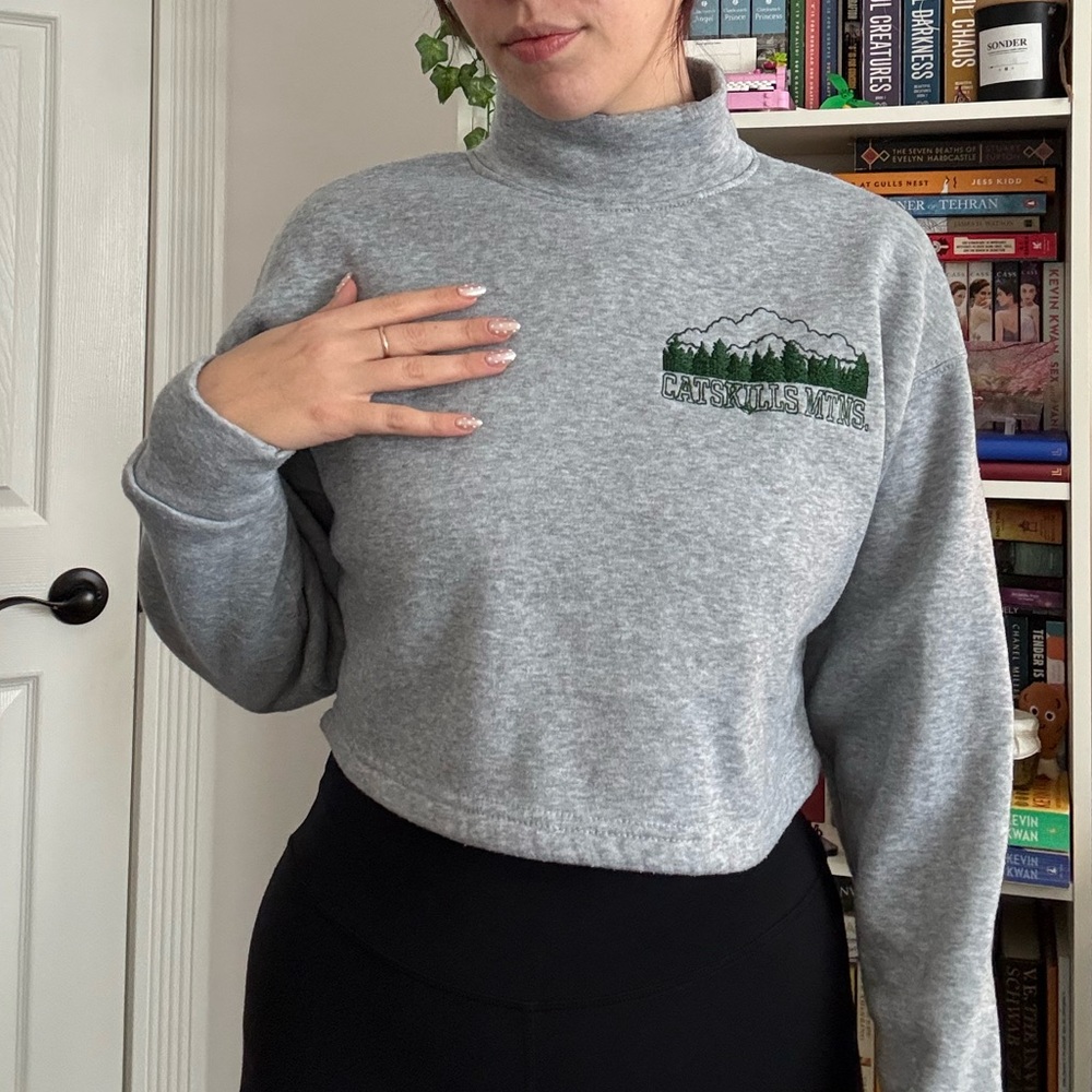 Ardene Light Gray Cowl Neck Sweater